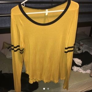 Long sleeve yellow shirt